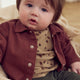 müsli ACORN bluse med print af nødder Langærmet bluse Beige/ Root/ Deep green 690000260