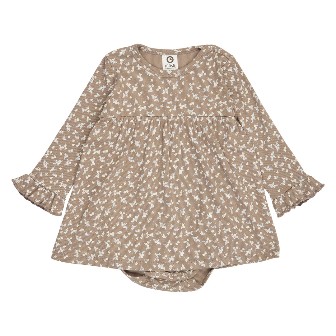 müsli ALYSSUM rib  body kjole Kjoler Walnut/ Oak/ Mauve 690000328