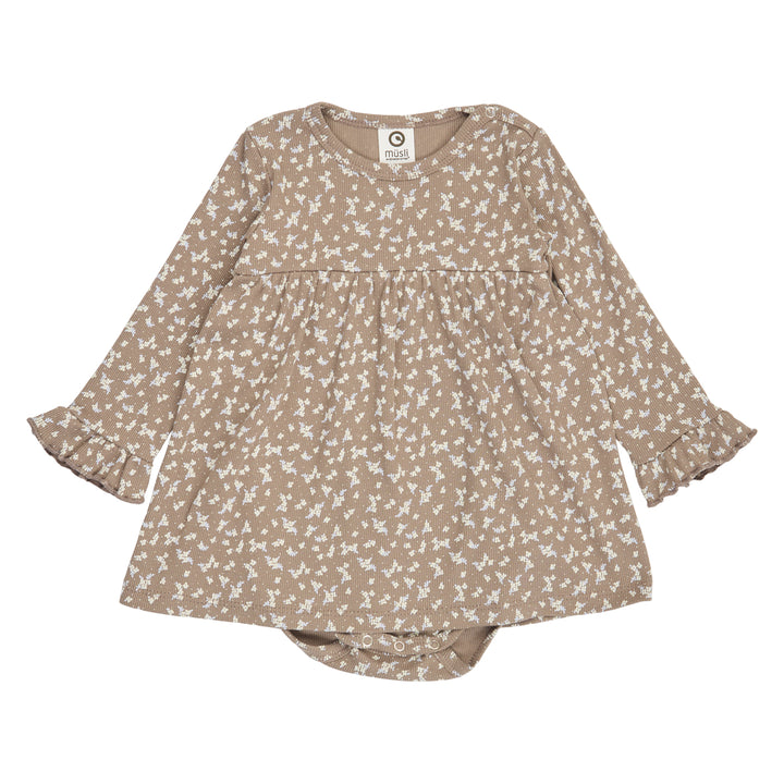 müsli ALYSSUM rib  body kjole Kjoler Walnut/ Oak/ Mauve 690000328