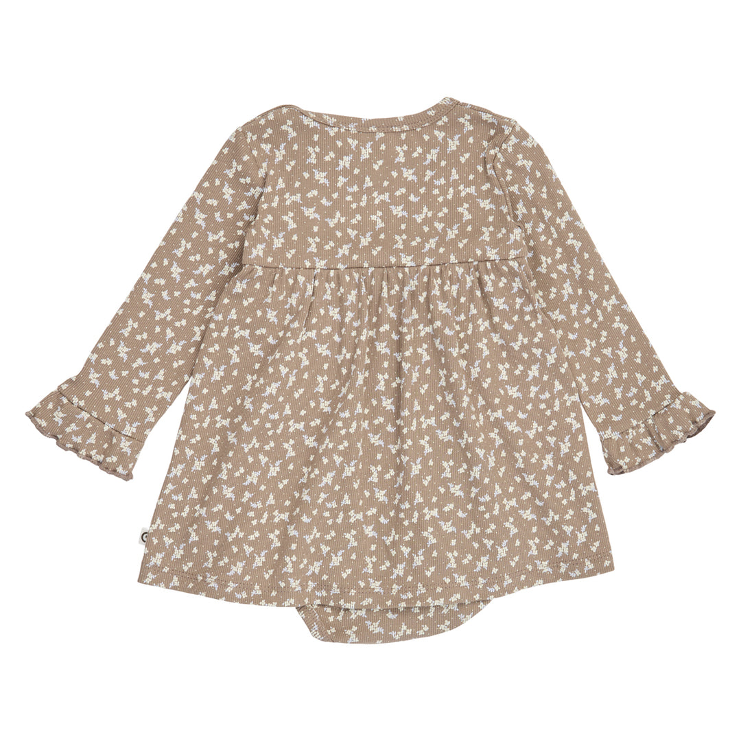 müsli ALYSSUM rib  body kjole Kjoler Walnut/ Oak/ Mauve 690000328