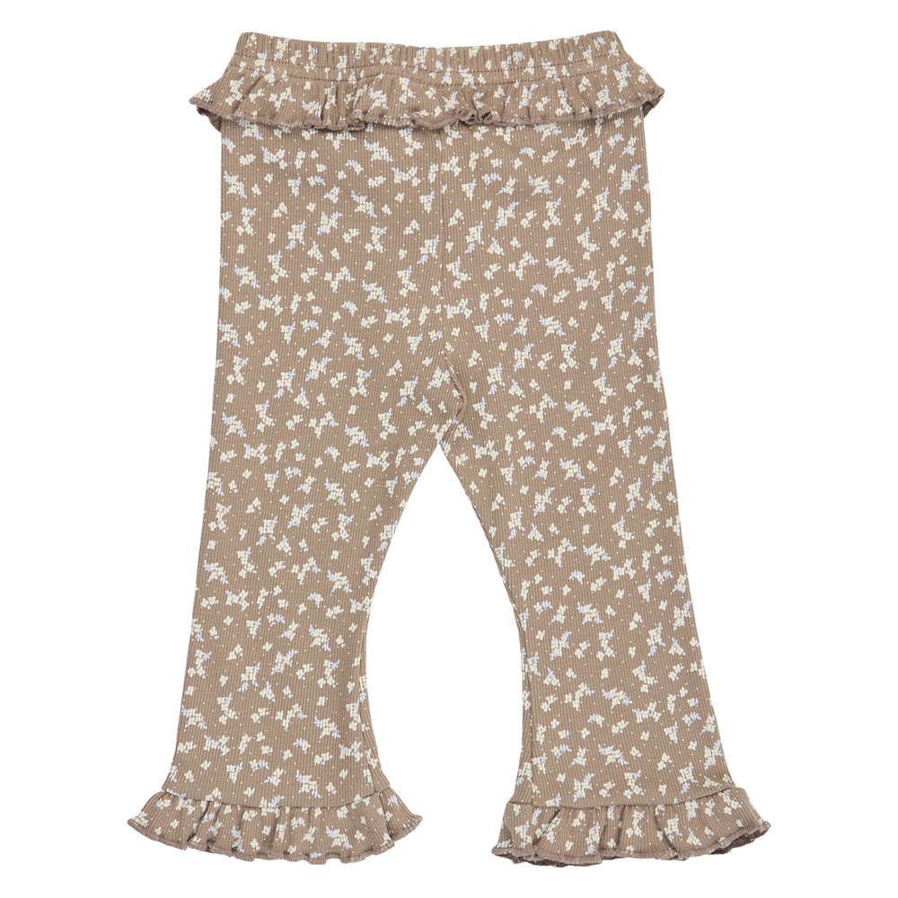 müsli ALYSSUM rib bukser med flæse Bukser Walnut/ Oak/ Mauve 690000328
