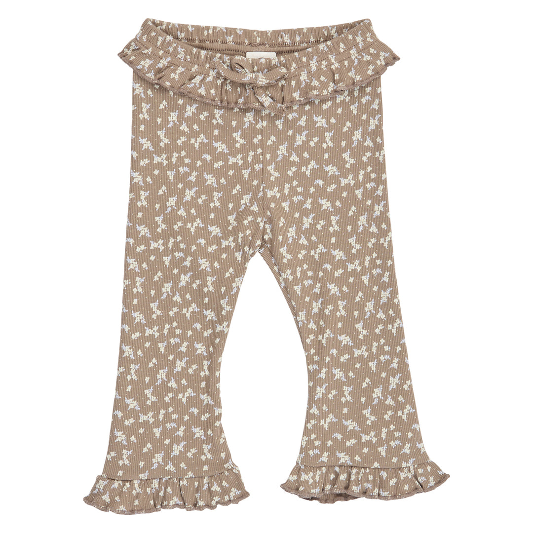 müsli ALYSSUM rib bukser med flæse Bukser Walnut/ Oak/ Mauve 690000328