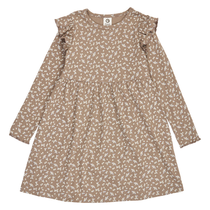 müsli ALYSSUM rib swing kjole Kjoler Walnut/ Oak/ Mauve 690000328