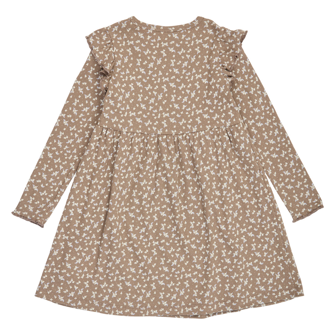 müsli ALYSSUM rib swing kjole Kjoler Walnut/ Oak/ Mauve 690000328