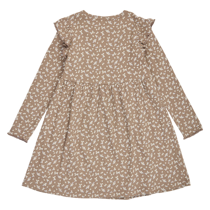 müsli ALYSSUM rib swing kjole Kjoler Walnut/ Oak/ Mauve 690000328