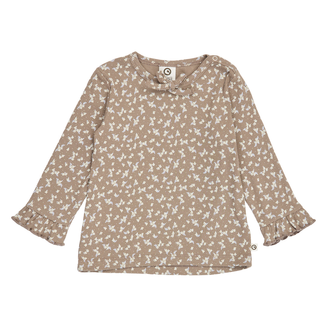 müsli ALYSSUM top & bukse sæt Langærmet bluse Walnut/ Oak/ Mauve 690000328