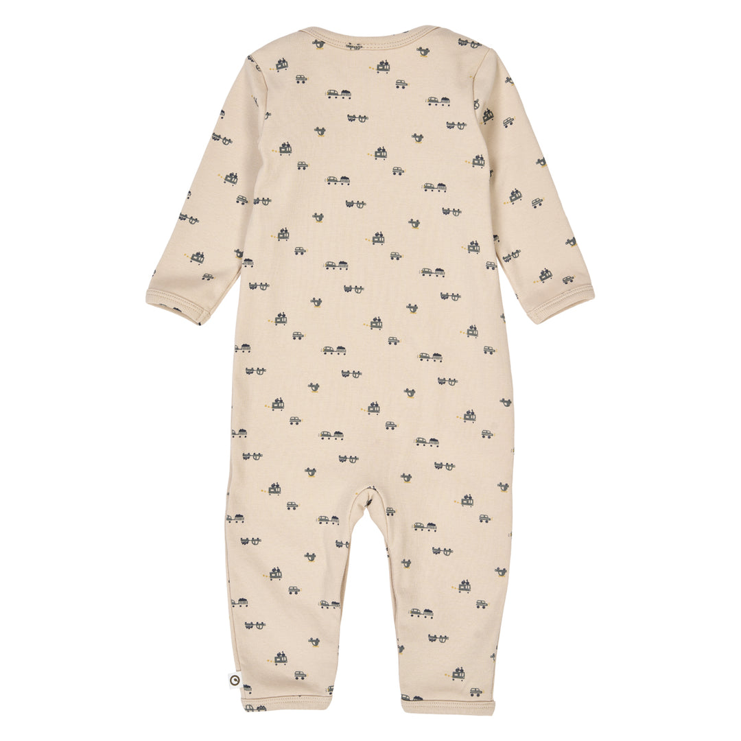 müsli AUTO rib heldragt med biler Bodystockings Oak/ Moss/ Stormy blue 690000262