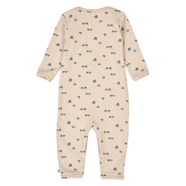 müsli AUTO rib heldragt med biler Bodystockings Oak/ Moss/ Stormy blue 690000262