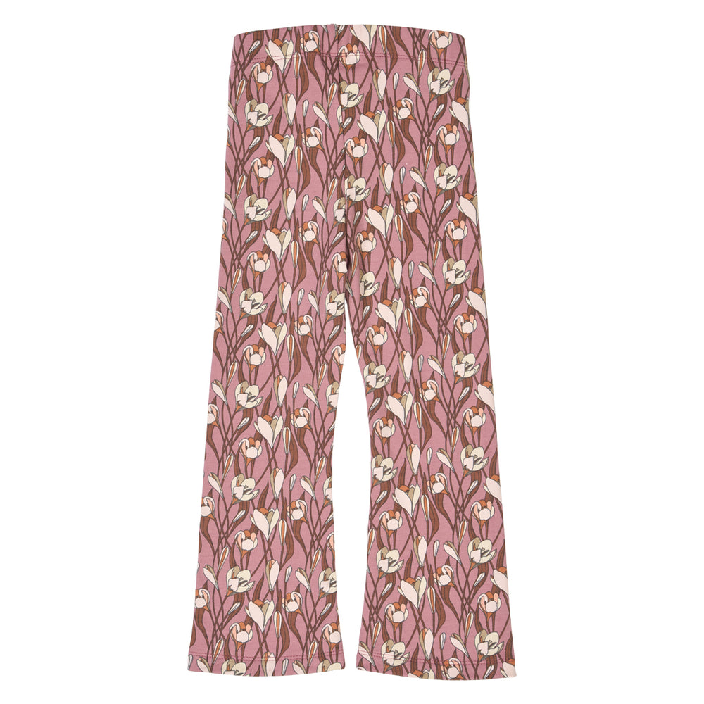 müsli AUTUMN flared bukser med blomsterprint Bukser Nostalgia rose/ Root/ Oak 690000272