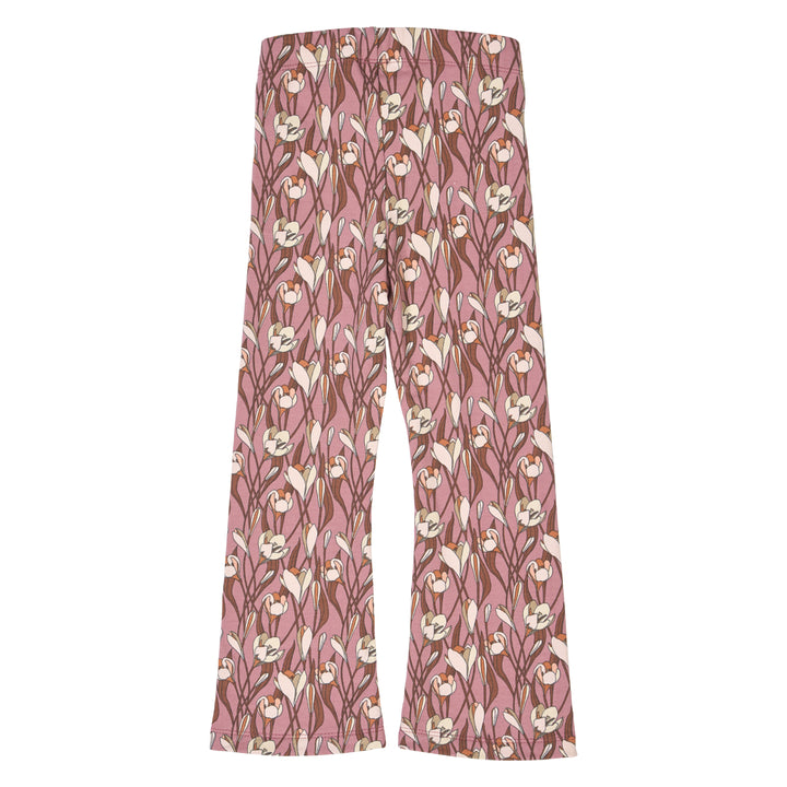 müsli AUTUMN flared bukser med blomsterprint Bukser Nostalgia rose/ Root/ Oak 690000272