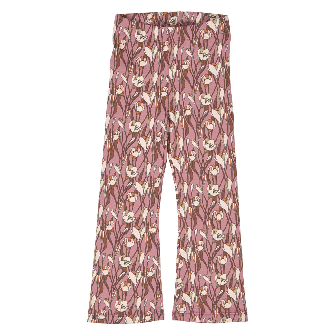 müsli AUTUMN flared bukser med blomsterprint Bukser Nostalgia rose/ Root/ Oak 690000272