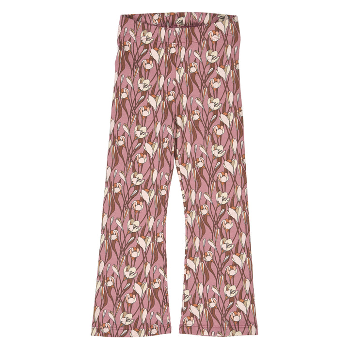 müsli AUTUMN flared bukser med blomsterprint Bukser Nostalgia rose/ Root/ Oak 690000272