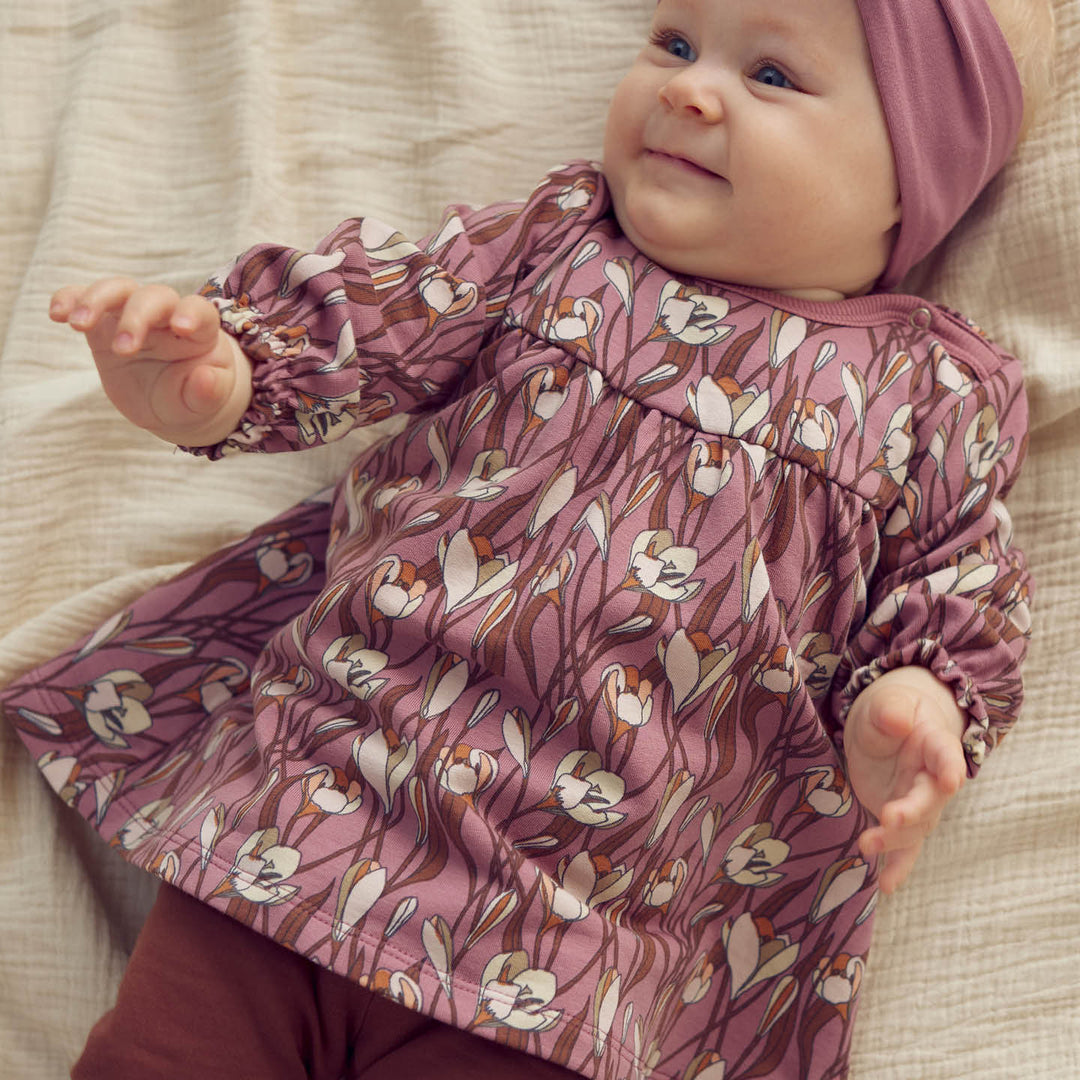 müsli AUTUMN kjole & leggings sæt Bodystockings Nostalgia rose/ Root/ Oak 690000272
