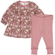 müsli AUTUMN kjole & leggings sæt Bodystockings Nostalgia rose/ Root/ Oak 690000272