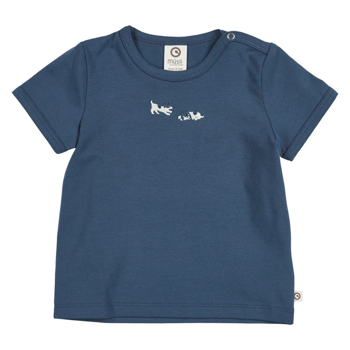 müsli BFF T-shirt med hundehvalpe T-shirt Navy 019403101