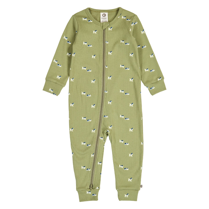 müsli BFF rib heldragt med lynlås Bodystockings Spring/ Navy/ Tofu 690000303