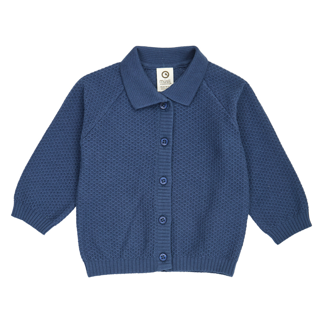 müsli BFF strikket cardigan Langærmet bluse Navy 019403101