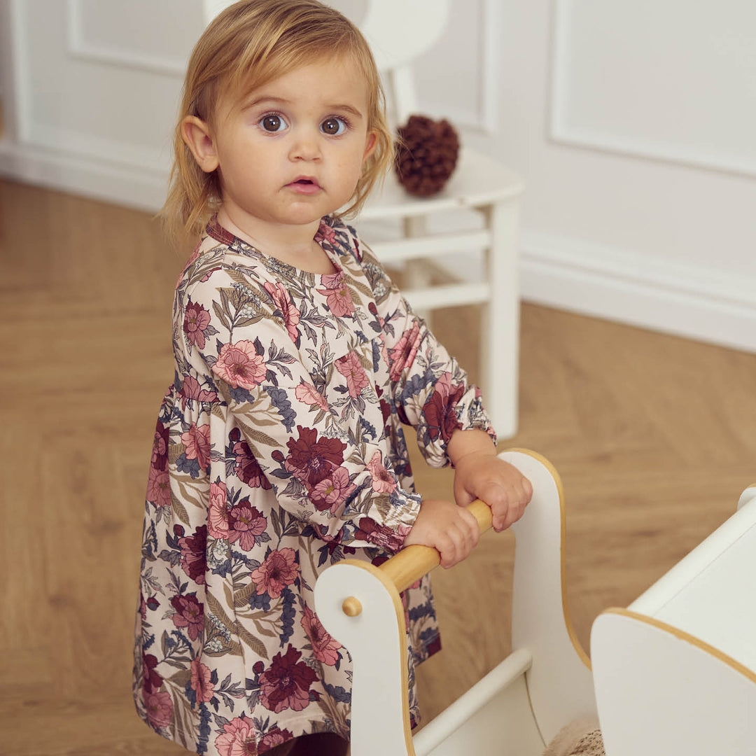 müsli BLISS kjolebody med blomsterprint Kjoler Nightingale/ Root/ Nostalgia rose 690000252