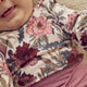 müsli BLISS pufærme bluse med blomsterprint Langærmet bluse Nightingale/ Root/ Nostalgia rose 690000252