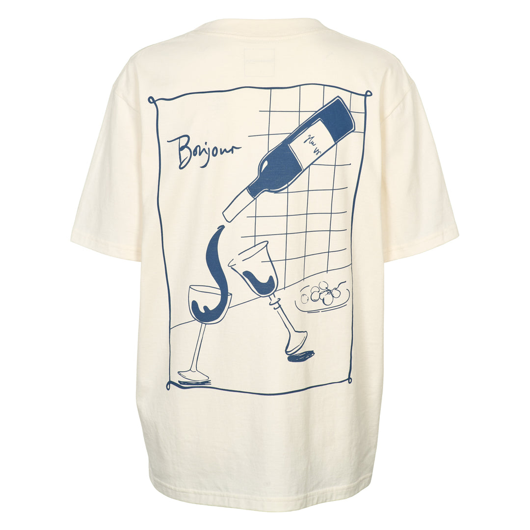 Conservandum BONJOUR printet T-shirt T-shirt Tofu 011480102