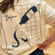 Conservandum BONJOUR printet T-shirt T-shirt Tofu 011480102