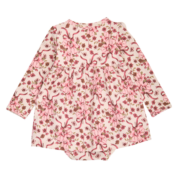 müsli BOUQUET body kjole med flæse Kjoler Oak/ Blush/ Baroque rose 690000330