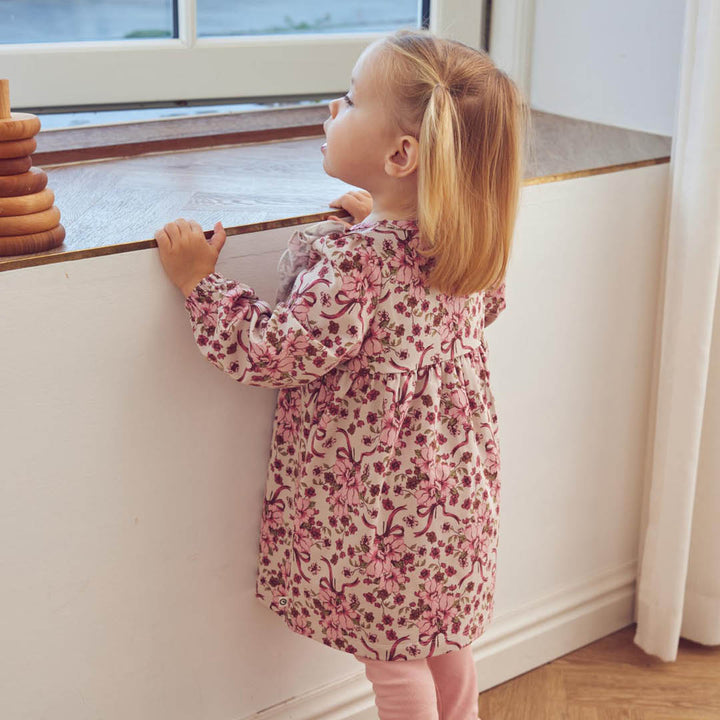 müsli BOUQUET kjole med flæse Kjoler Oak/ Blush/ Baroque rose 690000330