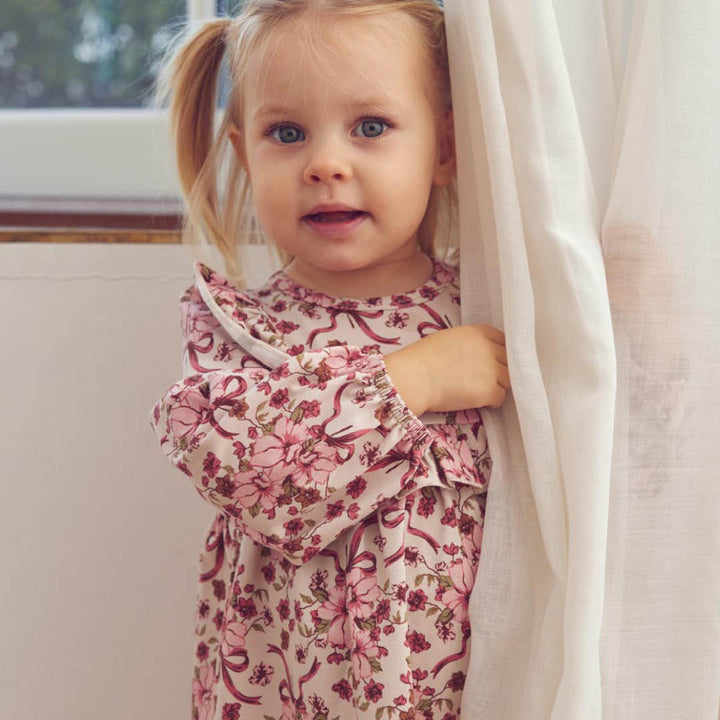 müsli BOUQUET kjole med flæse Kjoler Oak/ Blush/ Baroque rose 690000330