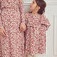 müsli BOUQUET kjole med flæse Kjoler Oak/ Blush/ Baroque rose 690000330