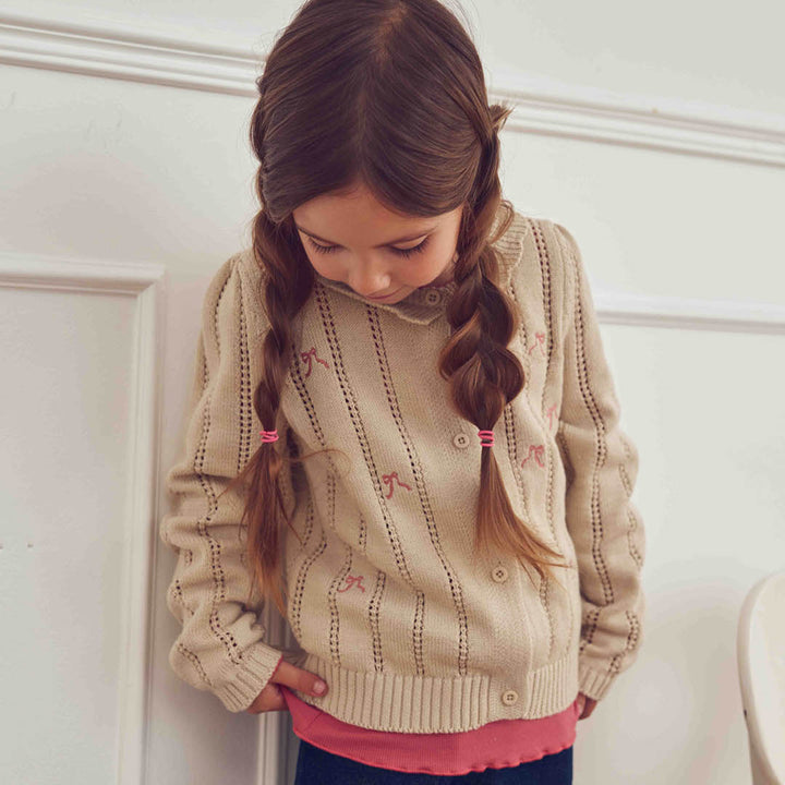 müsli BOUQUET strik cardigan Langærmet bluse Oak 013040001