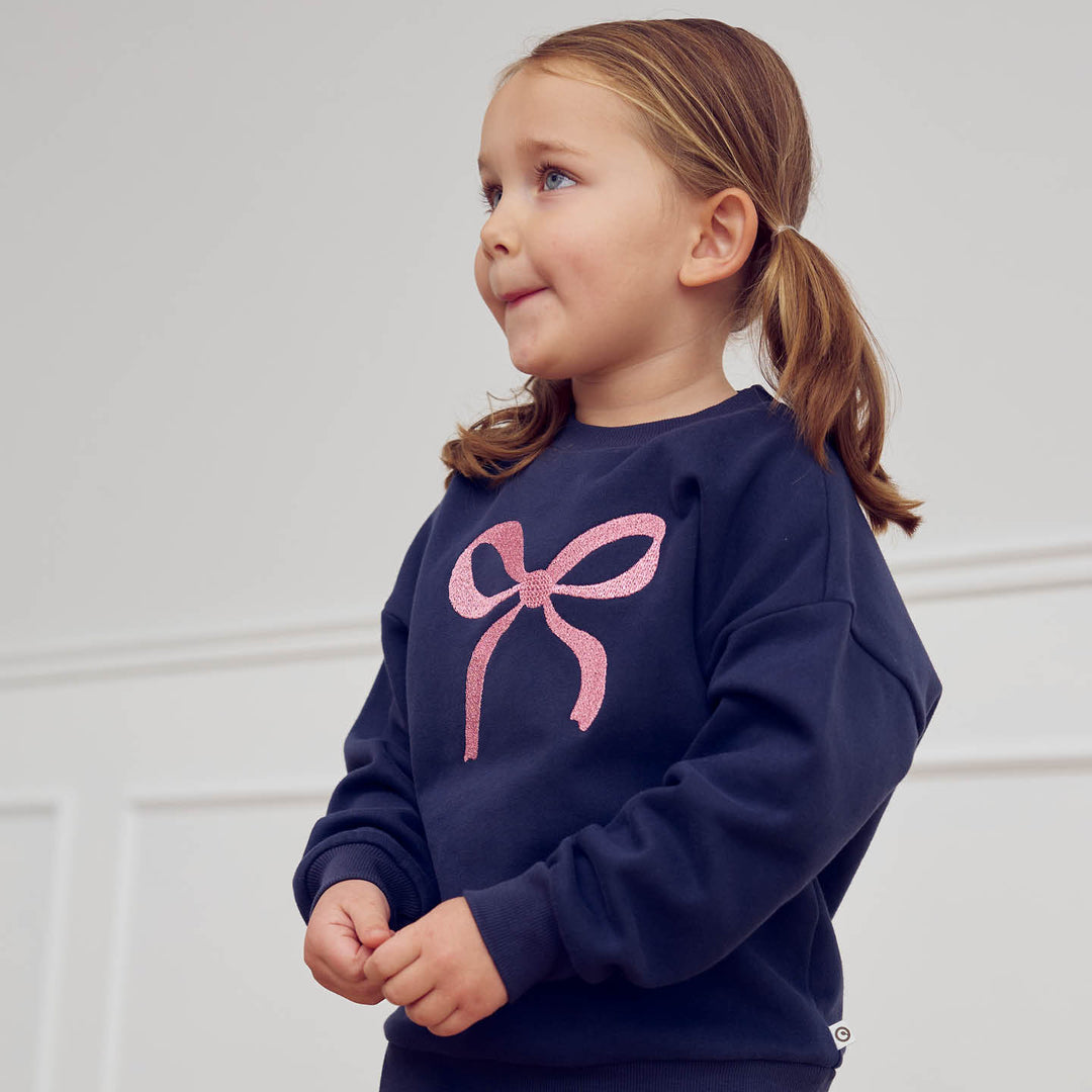 müsli BOW sweattrøje Langærmet bluse Night blue 019402301