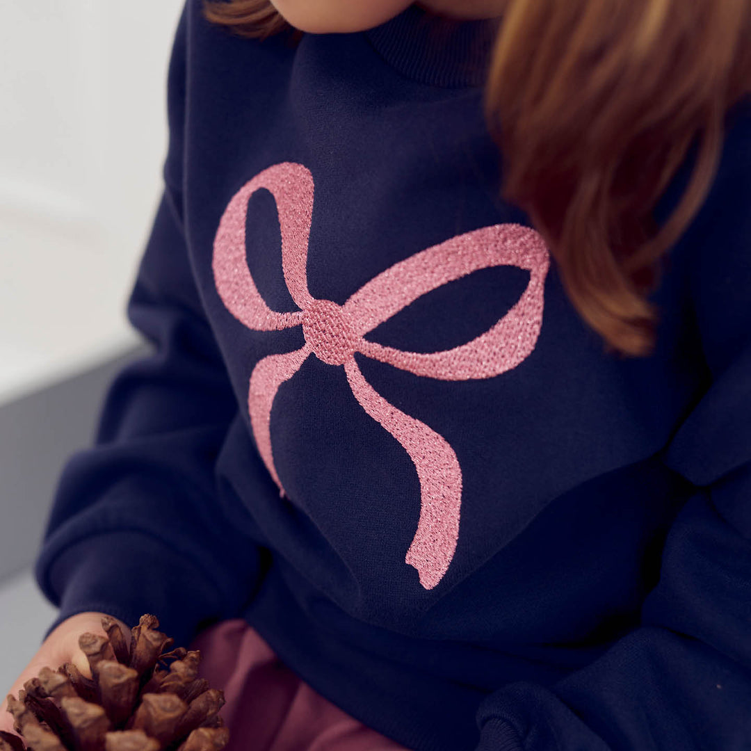 müsli BOW sweattrøje Langærmet bluse Night blue 019402301