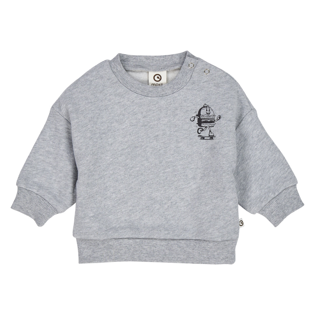 müsli BURGER sweattrøje Langærmet bluse Pale greymarl 207670000