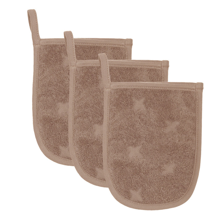müsli Badehandske 3-pak Badekåber Walnut 017080802