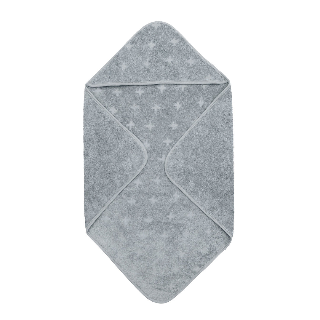 müsli Badeslag med hætte i økologisk bomuld 70x70 cm Badekåber Jasmin blue 015430501