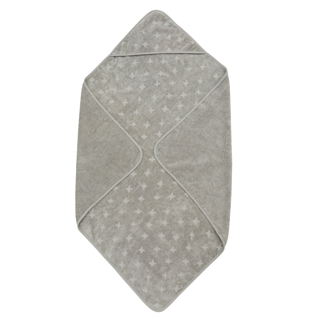 müsli Badeslag med hætte i økologisk bomuld 70x70 cm Badekåber Mineral green 016590401