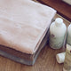 müsli Badeslag med hætte i økologisk bomuld 70x70 cm Badekåber Nightingale 014380306