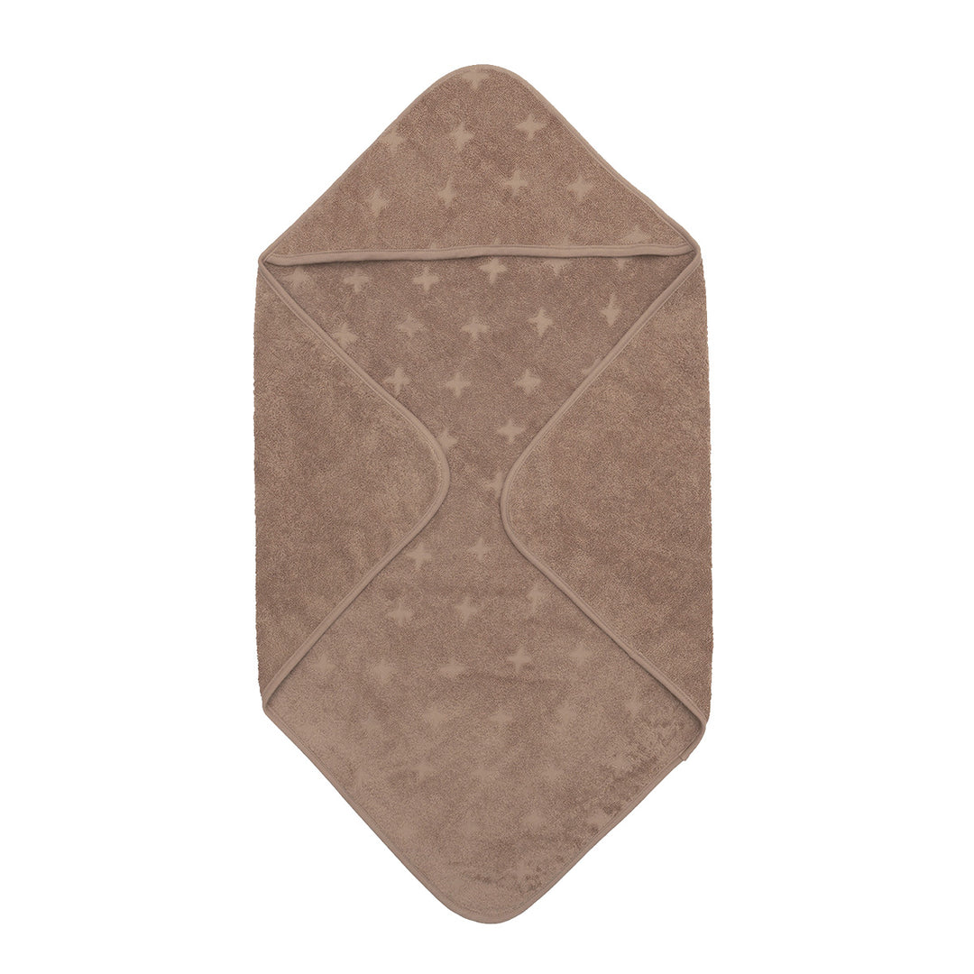 müsli Badeslag med hætte i økologisk bomuld 70x70 cm Badekåber Walnut 017080802
