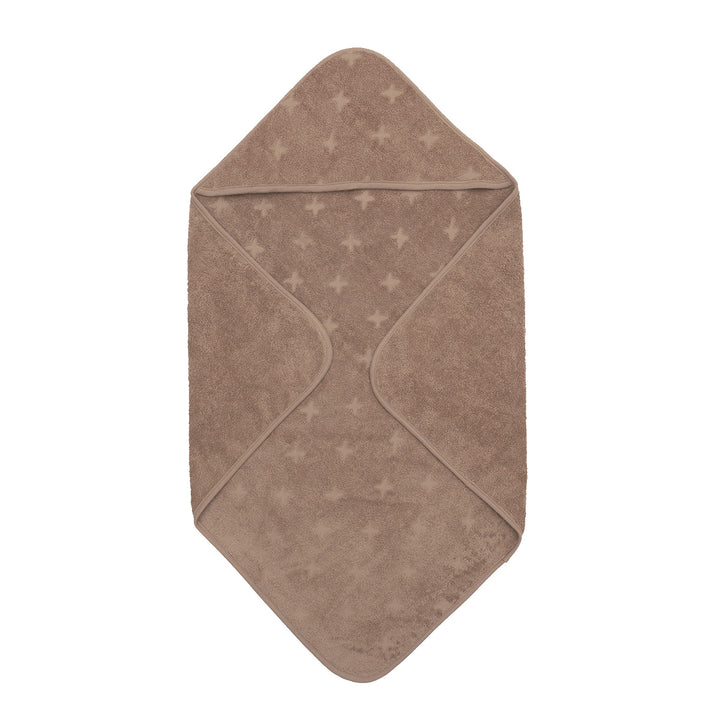 müsli Badeslag med hætte i økologisk bomuld 70x70 cm Badekåber Walnut 017080802