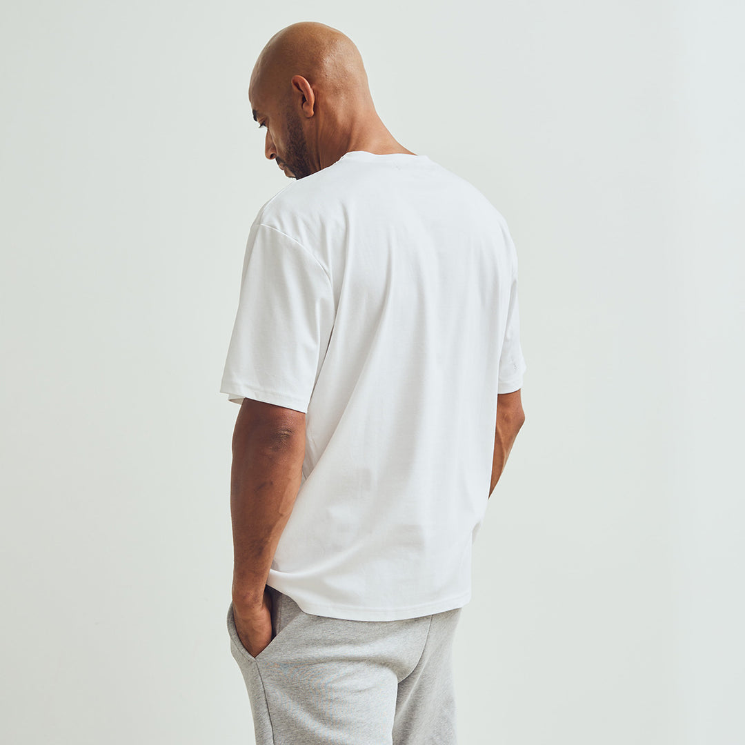 Conservandum Box fit T-shirt med rund hals T-shirt White 011060102