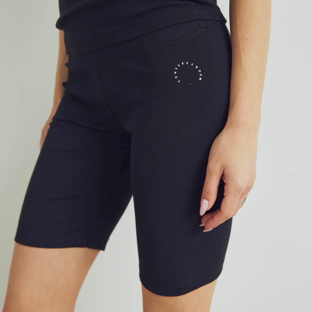 Conservandum CALM RIB cykel shorts Bukser Black 019400706