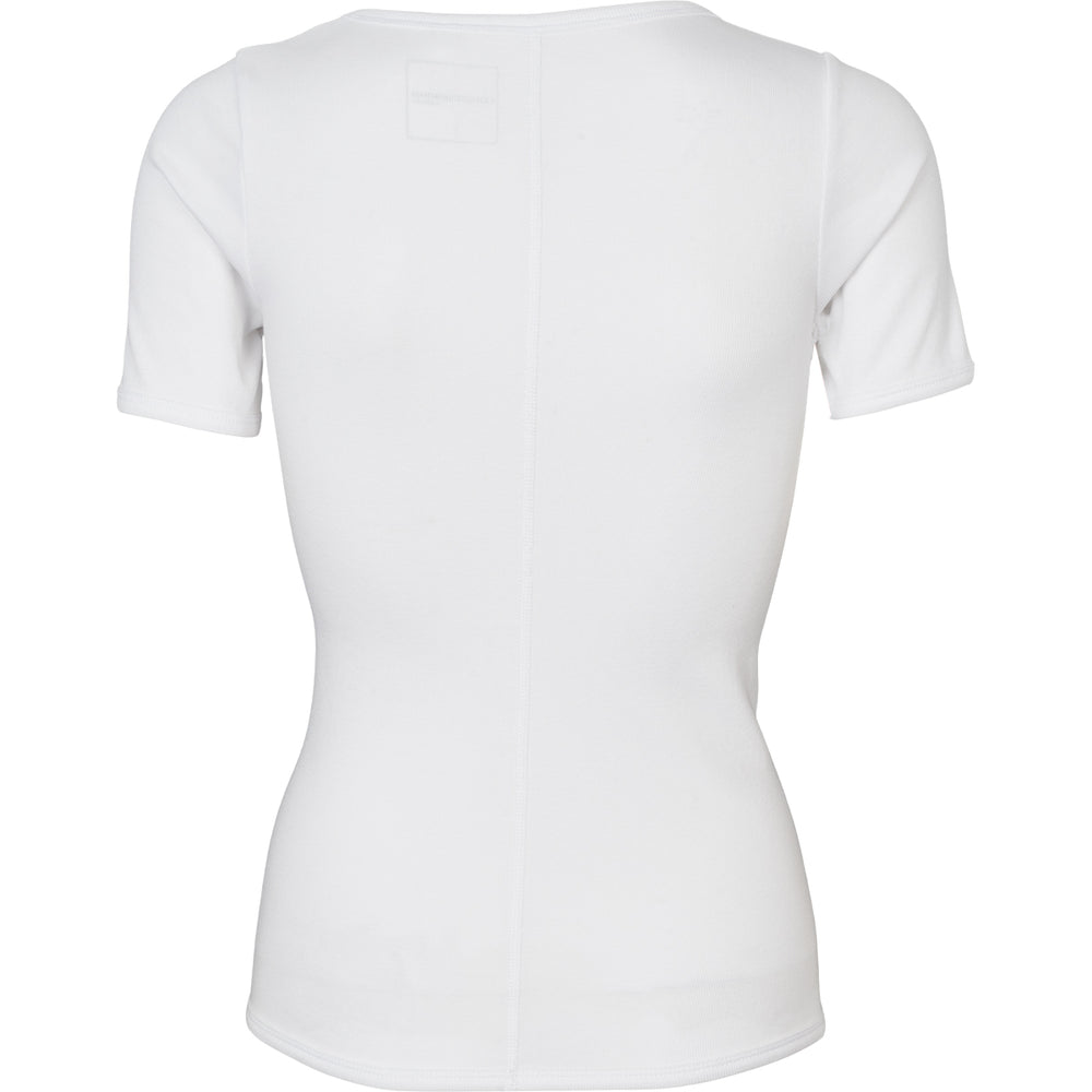 Conservandum CALM RIB kortærmet T-shirt T-shirt White 011060102