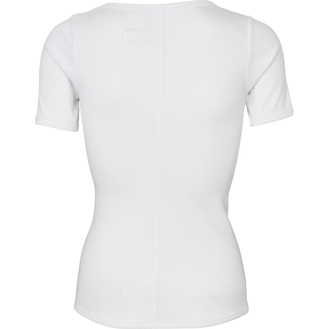 Conservandum CALM RIB kortærmet T-shirt T-shirt White 011060102