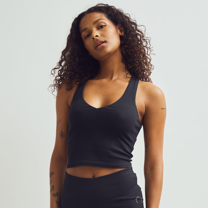 Conservandum CALM RIB tank top T-shirt Black 019400706