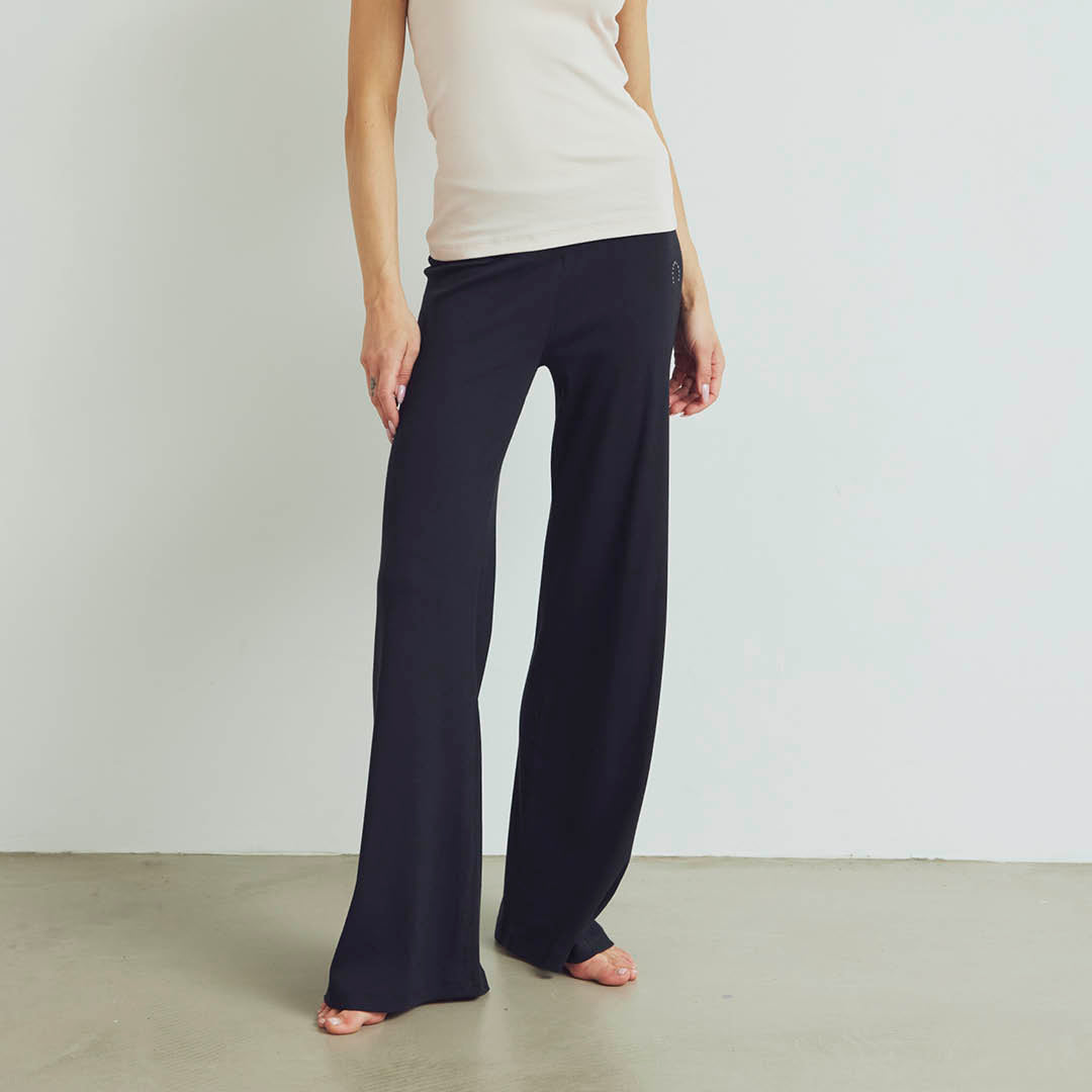 Conservandum CALM RIB yoga bukser Bukser Black 019400706
