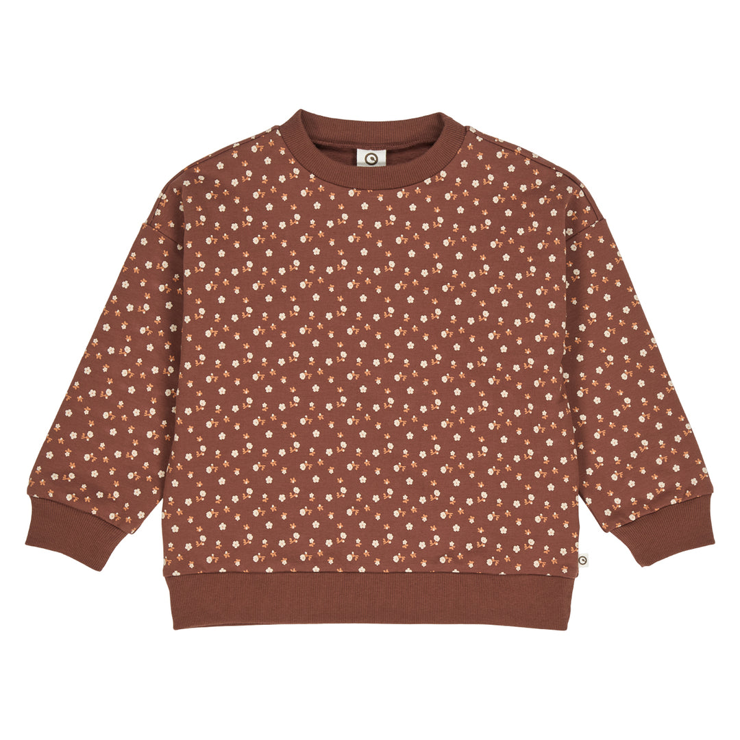 müsli CEDAR blomsterprintet sweattrøje Langærmet bluse Root/ Oak/ Clay 690000265
