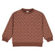 müsli CEDAR blomsterprintet sweattrøje Langærmet bluse Root/ Oak/ Clay 690000265