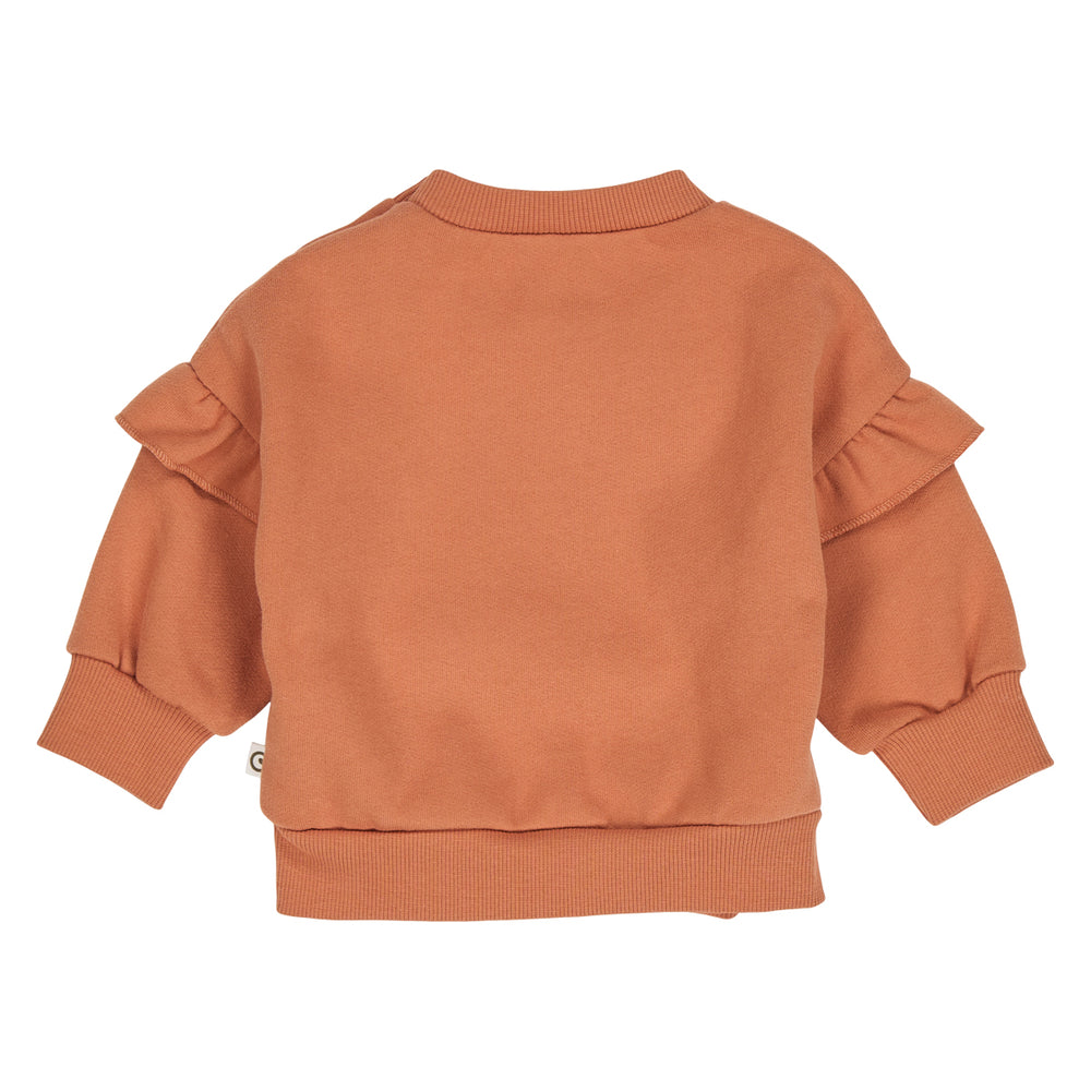 müsli CEDAR sweattrøje med et rådyr Langærmet bluse Clay 016142901