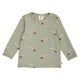 müsli CHRISTMAS bluse med juleprint Langærmet bluse Shadow/ Deep green/ Balsam cream 690000316