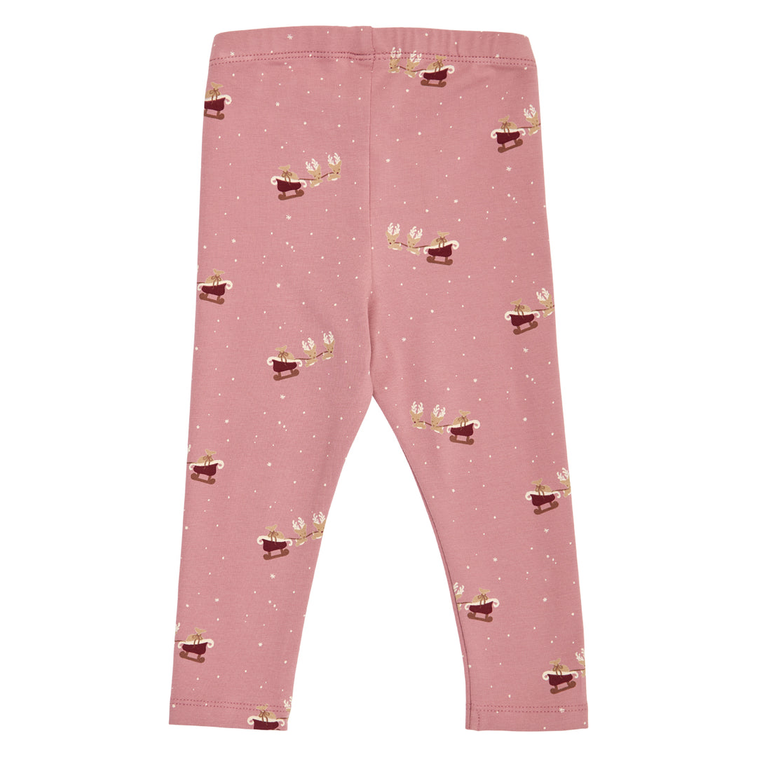 müsli CHRISTMAS leggings med juleprint Leggings Nostalgia rose/ Cabernet/ Balsam cream 690000315